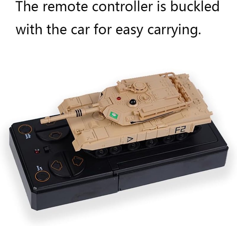 KALASU Remote Control Tank, 2.4GHz 9-Channel RC Combat Vehicle with Sound, Lights, Rotating Turret. Children's Military Toy for Boys and Girls (Yellow) - Image 5